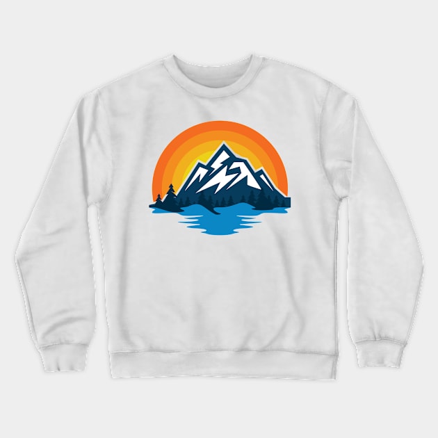 The Mountains Crewneck Sweatshirt by My Artsam